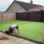 Installing Fake Grass In A Garden in Monaghan