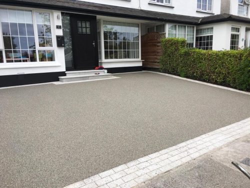 Resin bound surfacing installation in monaghan
